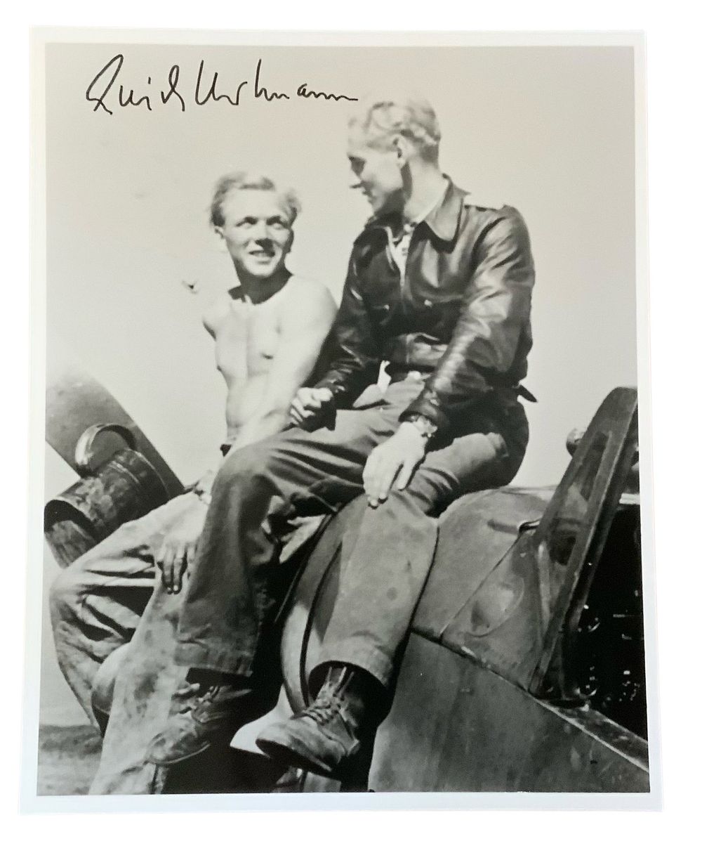 Lot 331: WWII German Knights Cross Recipient Erich Hartmann Signed Auto Photo