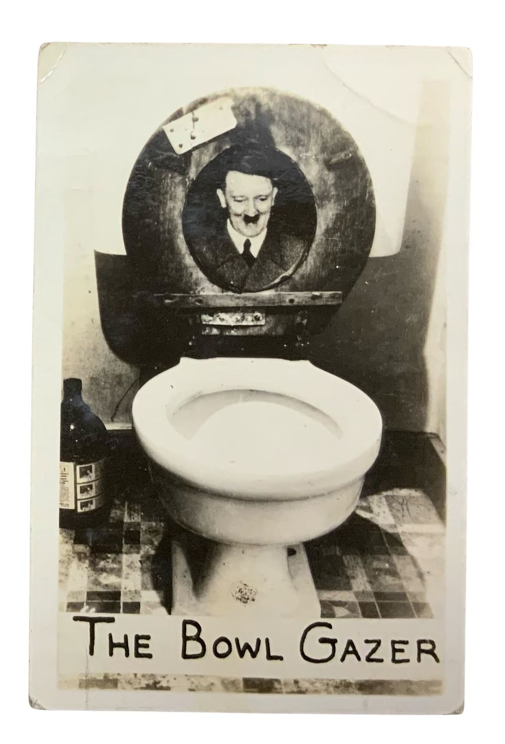 Lot 361A: WWII 1942 German Adolf Hitler Bowl Gazer Propaganda Postcard