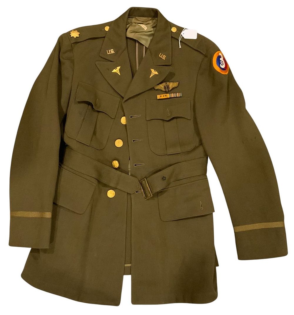 Lot 401: WWII Era Named 3rd Third Army Air Force Medical Corps Uniform