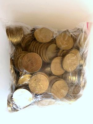 Rs 5 1000 Years Of Brihadeeswarar Temple Rbi 100 Coin Pouch Kolkata Mint