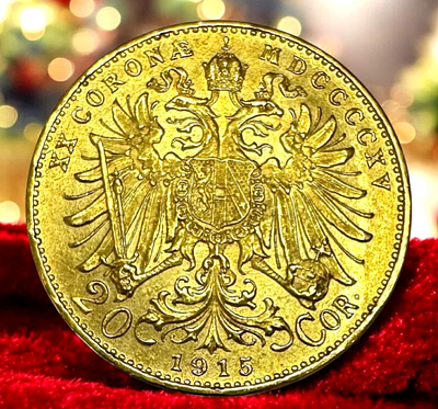 Austria 10 Corona Francis Joseph I Gold Issue Year 1912 UNC Strike Unique and Rare 6 Gram 7751 