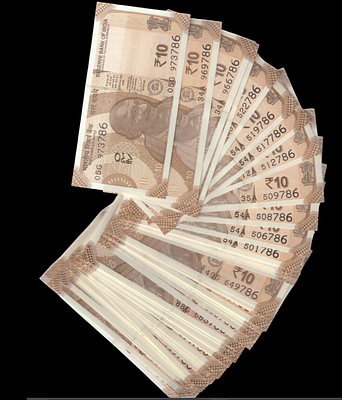 10 Rupee New Bank Note Ending 786 Number 100 Notes Bismillah Lucky Number Cheapest Price UNC 