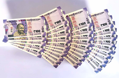 Rs 100 India Banknote Fancy Set 34 Notes SAME PREFIX Unique and Rare 8 Prefix 2024 Last Issue 