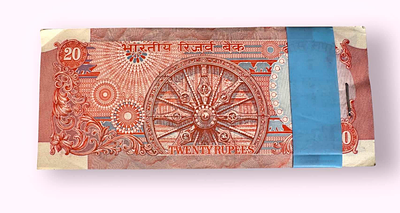 Rs 20 R N MALHOTRA CHAKRA issue Inset A Brilliant Unc unique and rare