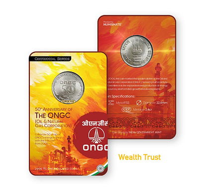 Rs 5 India Gov Issue The ONGC 2006 Issue Circulating Strike Blister Pack