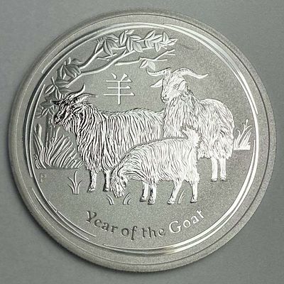 2015-P Australia "Year Of The Goat" 1 ozt .999 Silver Dollar. Winner shall receive the exact 