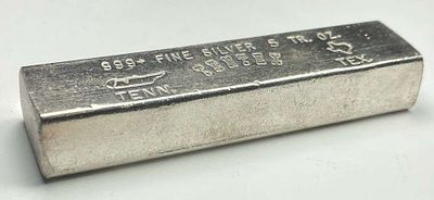 TENTEX 5 ozt .999 Silver Bar. Winner shall receive the exact bar shown here. (CD/B)