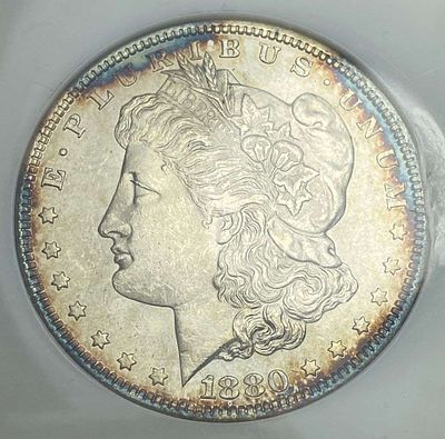 1880 Morgan Silver Dollar NGC MS62 Old Fatty Holder. Winner shall receive the exact coin shown 