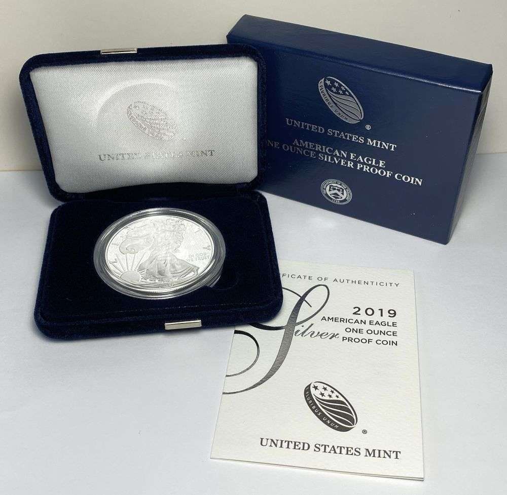2019-W American Silver Eagle PF69+ OGP. Winner shall receive the exact coin shown here. (RR/B)