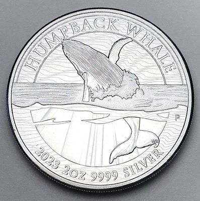 2023-P Australia $2 Humpback Whale 2 ozt .9999 Silver. Winner shall receive (1) coin precisely 