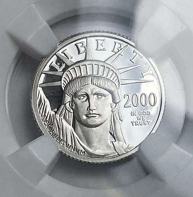 Last Minute! 2000-W American $10 Eagle .9995 Platinum 1/10th ozt NGC PF Details. Winner shall 