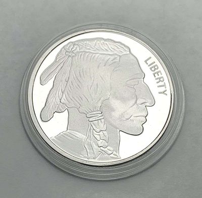 Buffalo 1 ozt .999 Silver. Winner shall recieve (1) coin precisely resembling the one shown