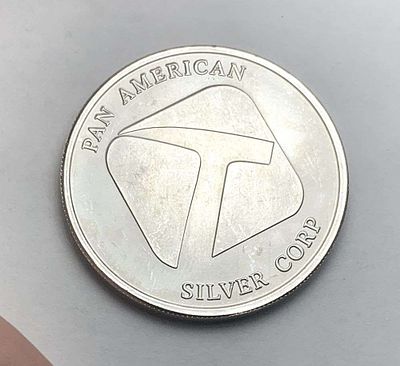 Pan American Silver Corp Northwest Territorial Mint 1 ozt .999 Silver. Winner shall recieve (1)