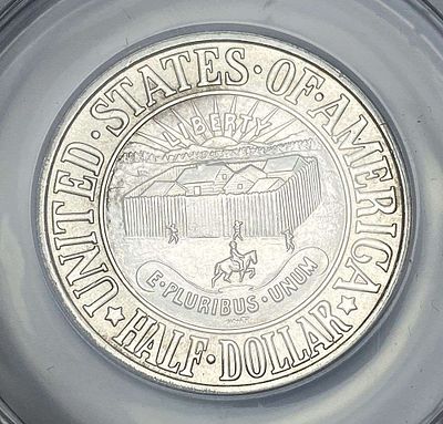1936 York County Commemorative Silver Half Dollar ANACS MS62. Winner shall receive the exact