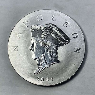 2024 Republic of Liberia $100 Napoleon .9999 Silver 5 ozt. Winner shall receive (1) coin 