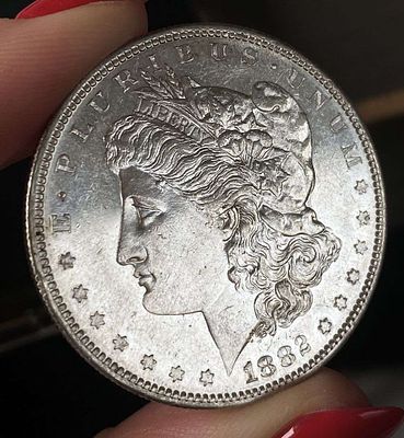 1882-S Morgan Silver Dollar MS65 PL. Winner shall receive the exact coin shown here. (RR/PB)
