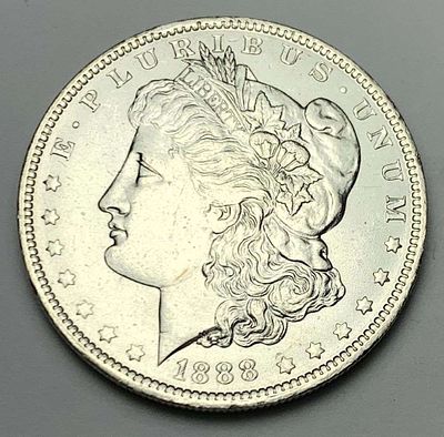 1888-O Morgan Silver Dollar MS64. Winner shall receive the exact coin shown here. (MR/PB)