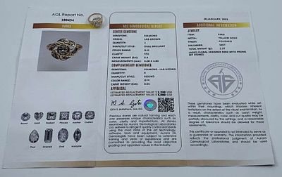 0.4ct Oval Diamond 14k Yellow Gold Ring (Size 6). Winner shall receive the exact item shown 