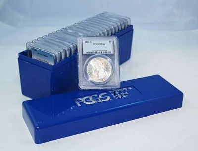 (20) Mixed Date & MM PCGS MS64 Morgan Silver Dollars. This item comes from our consignors vault 