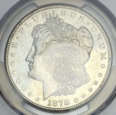 1878-S Morgan Silver Dollar PCGS MS63. Winner shall receive the exact coin shown here. (AR/B)