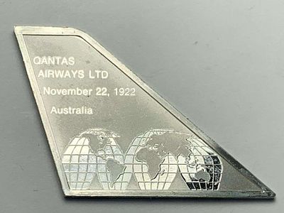 1922 Qantas Airways LTD Australia Sterling Silver Bar. We originally received a collection of 