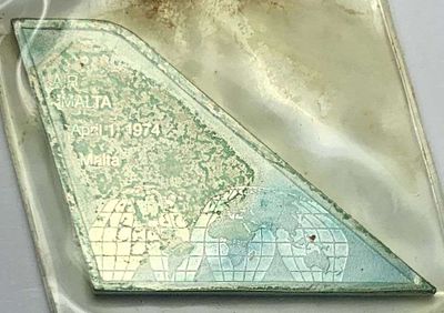 1974 Air Malta Sterling Silver Bar. We originally received a collection of vintage international 