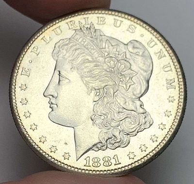 1881-S Morgan Silver Dollar MS66. A very special consignment. Once in a great while, some really 