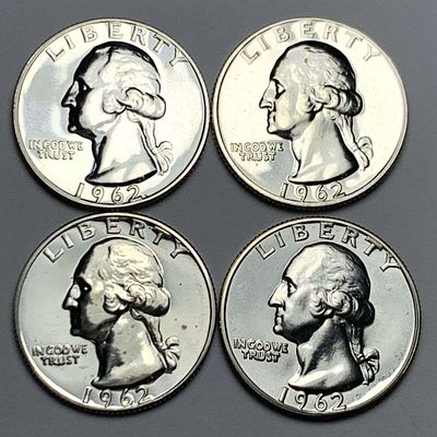 Roll (10) 1962 Washington Quarter Proof 90% Silver. We were recently consigned an old time hoard 