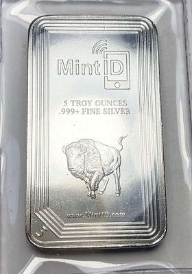 Last Minute! MintID 5 ozt .999 Silver Bar. Winner shall receive (1) bar precisely resembling the 