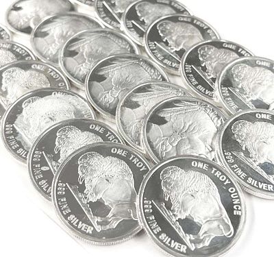 (100-coins) Buffalo .999 Silver 1 ozt Rounds. Please allow 2-4 weeks for delivery. Winner shall 