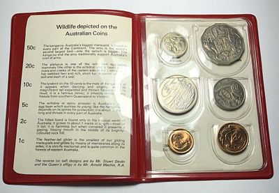 1978 Royal Australian Mint Wildlife Series Uncirculated Set (6-coins). Winner shall receive the 