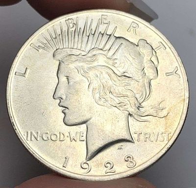 1923 Peace Silver Dollar MS65. Winner shall receive the exact coin shown here. (MR/RB)