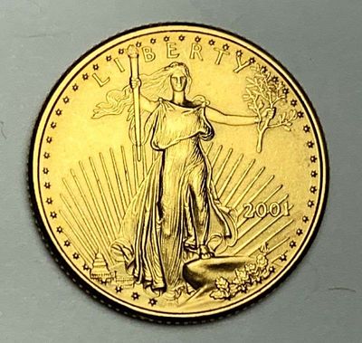 Last Minute Gold! Rare 2001 American $10 Gold Eagle 1/4 ozt. We were recently visited by some 