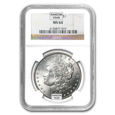 Box (20) Mixed Date & MM NGC MS64 Morgan Silver Dollar. Winner shall receive (1) box (20-coins) 
