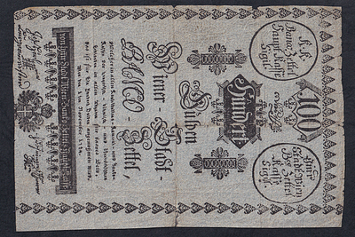 Austria, 100 Gulden, 1784, F. Description : Austria, Gemeinde Stadt Wien, 100 Gulden, 1784, F 