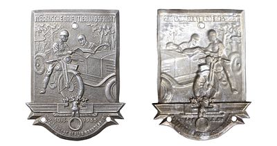 Germany, NSKK Participant Plaque - Brandenburg Orienteering Event 1935. Description : Germany 