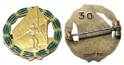 Sweden, Silve Badge, Swedish Avia Hang Glider Gliding. Description : Sweden, Silve Badge 
