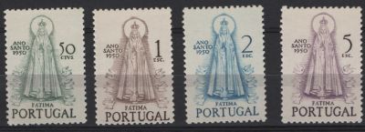 Portugal 1950 Ano Santo. 
Novo sem marca de charneira, com goma. 
1selo apresenta uma pequena 