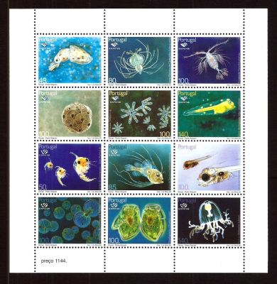 Portugal 1998, Bloco MNH** Oceanos, natureza, vida selvagem. 
Novo sem marca de charneira com 