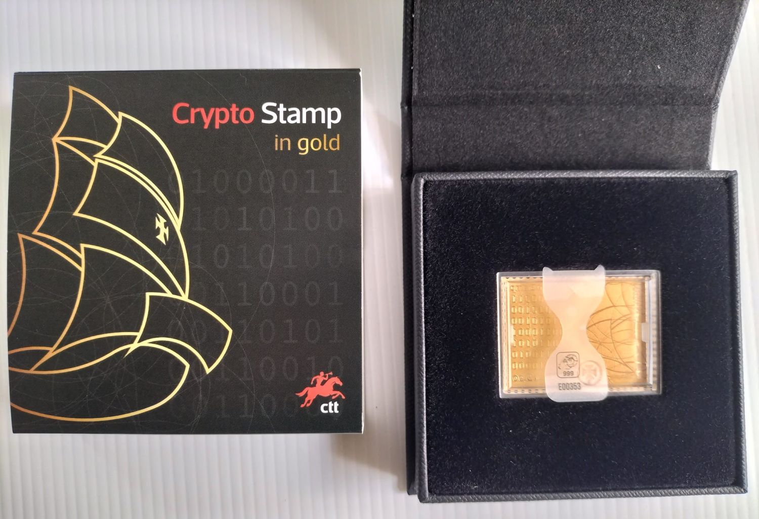 Lot 78 - Portugal 2023 Crypto stamp em OURO só 500 exp. MUITO RARO | Portal  do Colecionador