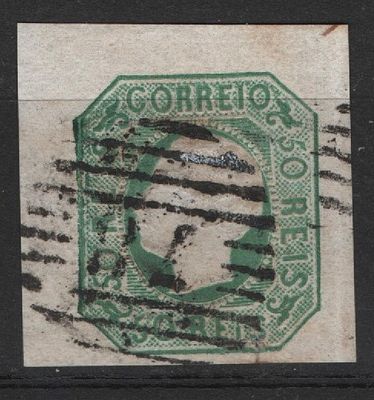 Portugal 1862-1864 D. Luis 50 reis carimbo 78 AGUEDA RARO. 
Circulado. 
Cabe ao licitante 