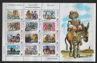 Espanha 1998 Cenas de Don Quixote. 
Novo sem marca de charneira com goma. 
Cabe ao licitante 