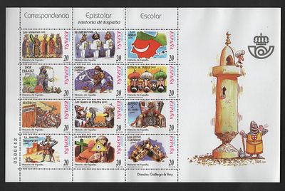 Espanha 2000 Hist&oacute;ria da Espanha. 
Novo sem marca de charneira com goma. 
Cabe ao licitante 