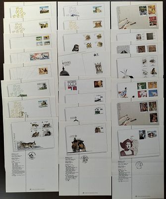 Portugal 1988 23 Pagelas todas diferentes 
Pagelas sem selos. 
Cabe ao licitante verificar 
