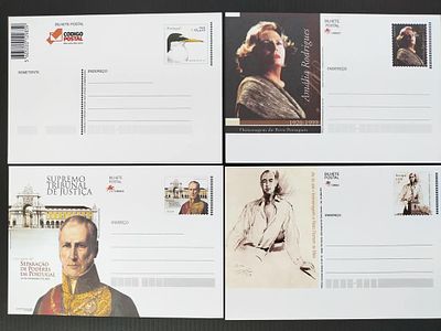 Portugal 4 postais diferentes. 
Cabe ao licitante verificar cuidadosamente as imagens e tirar 