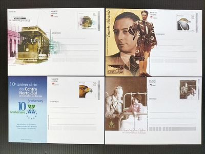 Portugal 4 postais diferentes. 
Cabe ao licitante verificar cuidadosamente as imagens e tirar 