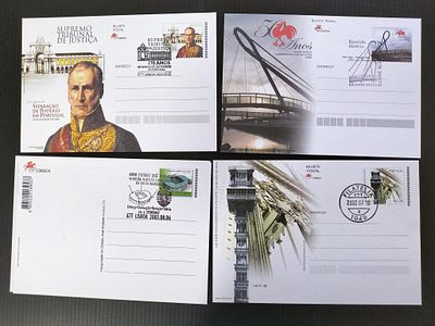 Portugal 4 postais diferentes.. 
Cabe ao licitante verificar cuidadosamente as imagens e tirar 