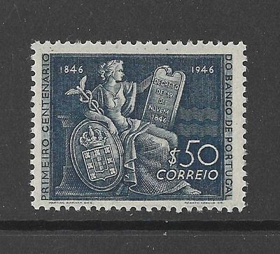 Portugal 1946 1 .° Centenário do Banco de Portugal.
Novo sem marca de Charneira, com goma.