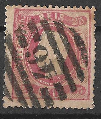 Portugal 1867-1870 D. Luís I. Fita curva, denteados 25r Carimbo
Circulado.
Cabe ao licitante
