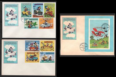 Antigua 1980 Fdc Meios de Transportes. 
Circulado. 
Cabe ao licitante verificar cuidadosamente 